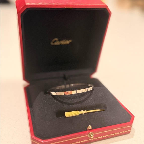 Cartier Jewelry - Authentic never worn Cartier 18k white gold love bracelet
